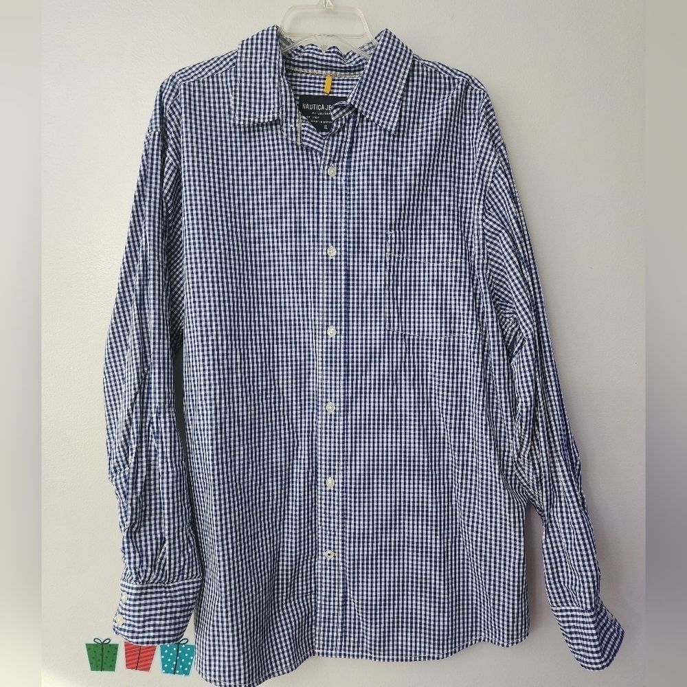 Nautica Jeans Co Button Up Dress Shirt XL - Picture 1 of 7